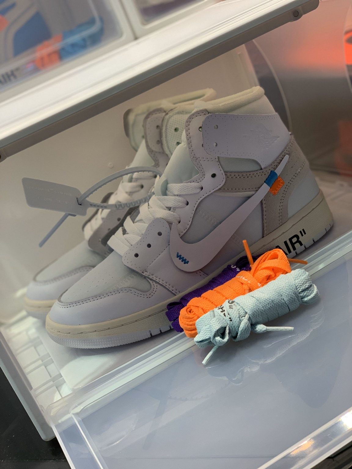 Off-White x Nike Air Jordan 1 Retro High in White Sneaker For Women, Women’s Shoes