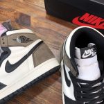 Travis Scott x Nike Air Jordan 1 Retro High OG ‘Mocha’ and Black Sneaker For Men, Men’s Shoes