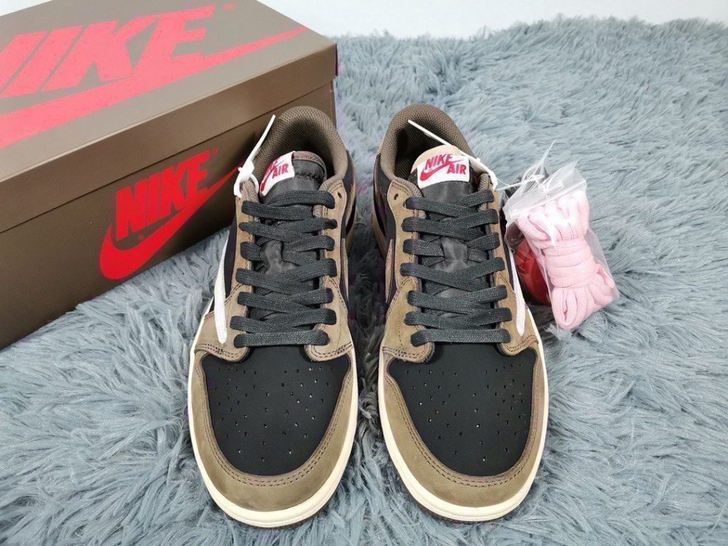 Travis Scott x Air Jordan 1 Low Cactus Jack Brown Sneaker For Women, Women’s Shoes