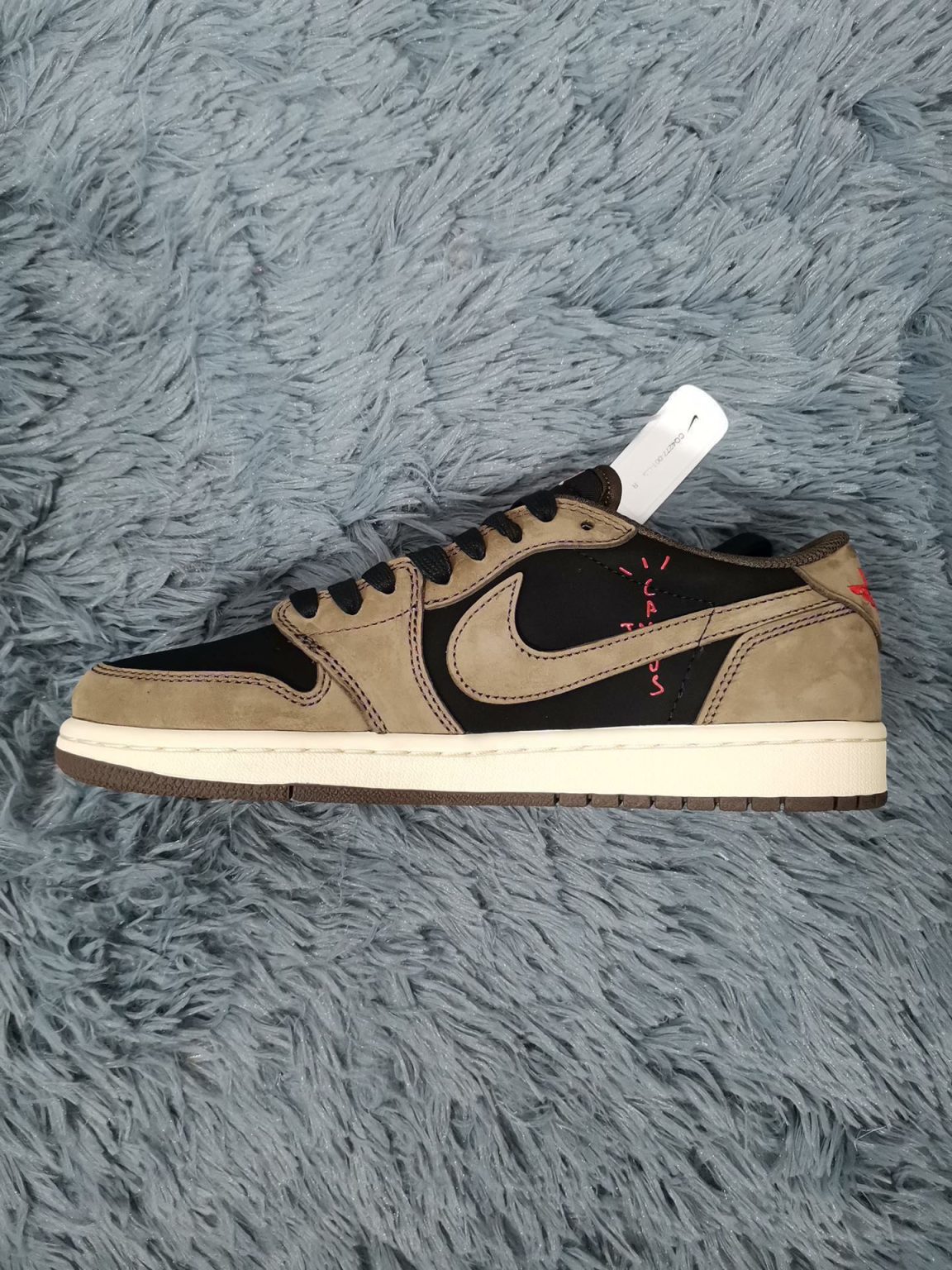 Travis Scott x Air Jordan 1 Low Cactus Jack Brown Sneaker For Men, Men’s Shoes