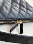 Chanel 23B Calfskin Black Hobo Bag For Women 11in/28cm