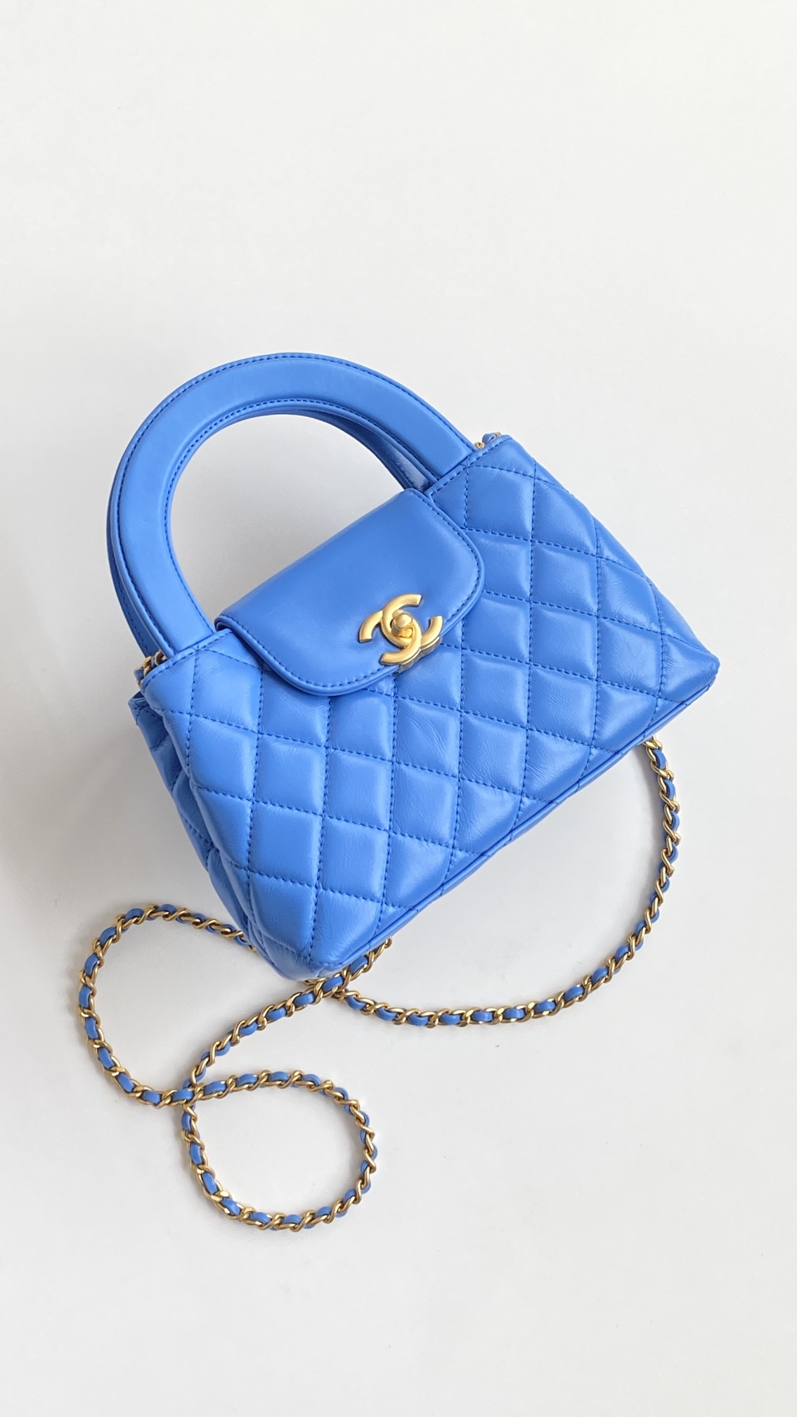 Chanel Kelly Bag Blue For Women 5,1in/13cm