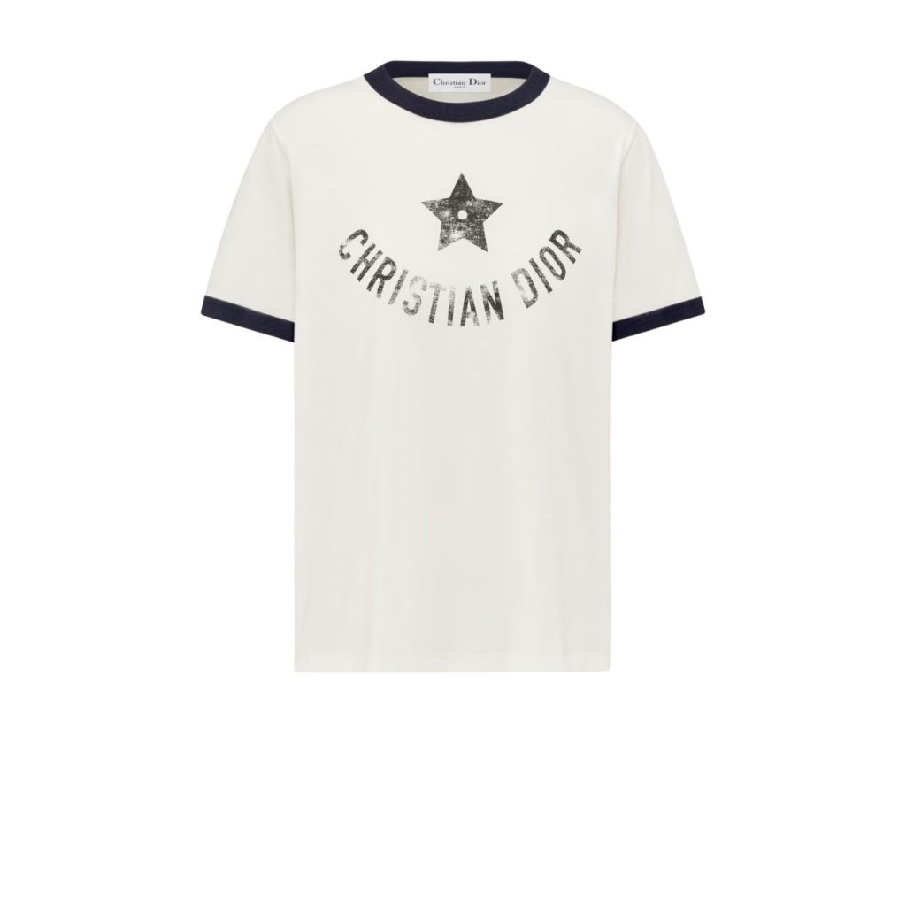 Christian Dior Star White T-shirt Size Medium