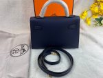 Hermes Kelly 19 Blue France Swift Bag For Women, Women’s Handbags, Shoulder Bags 7.5in/19cm