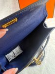 Hermes Kelly 19 Blue France Swift Bag For Women, Women’s Handbags, Shoulder Bags 7.5in/19cm