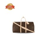 [True-to-ORIGINAL] Louis Vuitton Keepall Bandoulière 45 Bag Monogram Canvas Brown For Women 45cm/17.7inches