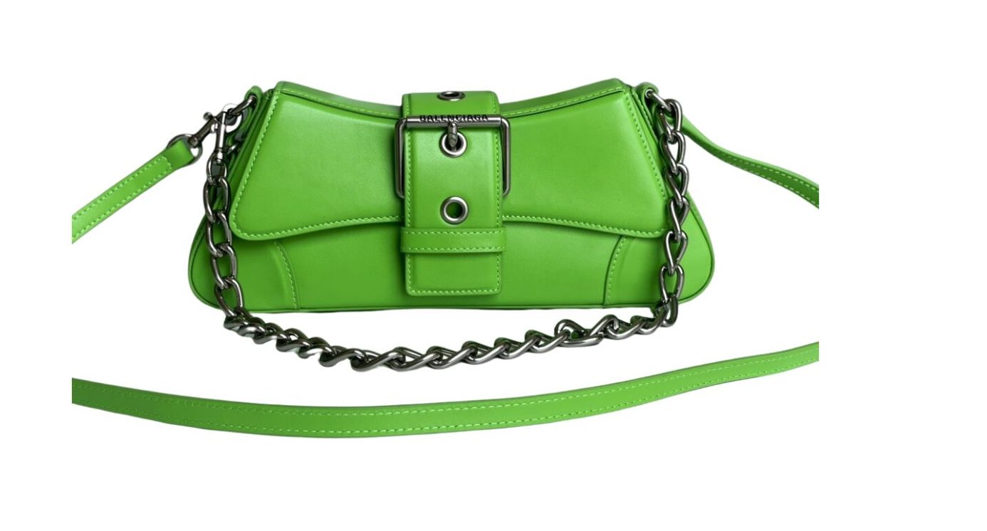 Lindsay Small Shoulder Bag In Green/Purple/Black For Women 11.4in/29cm