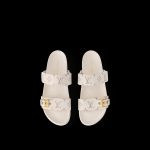 Louis Vuitton Bom Dia Flat Comfort Mule Beige For Women 1ACHYI