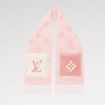 Louis Vuitton Cold Reykjavik Scarf Pink For Women 74.8in/190cm M92569