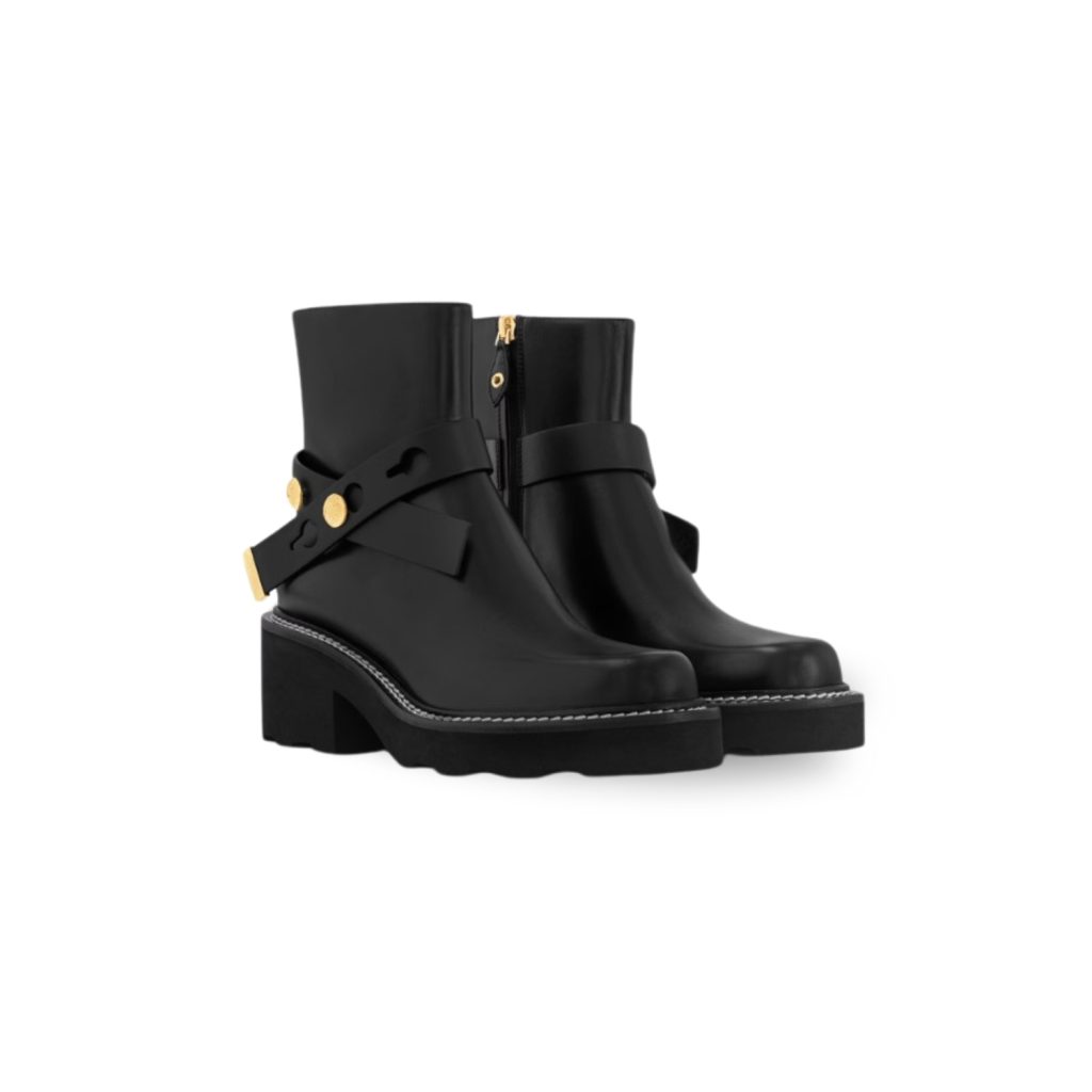 Louis Vuitton LV Beaubourg Ankle Boot Black For Women 1ADADR