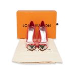 Louis Vuitton Mesh And PVC Twist Pumps Red For Women