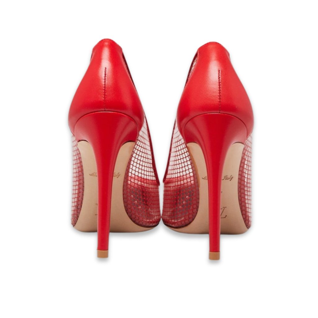 Louis Vuitton Mesh And PVC Twist Pumps Red For Women