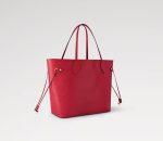 Louis Vuitton Neverfull MM Bag Castillan Red For Women 12.2in/31cm M12755