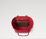 Louis Vuitton Neverfull MM Bag Castillan Red For Women 12.2in/31cm M12755