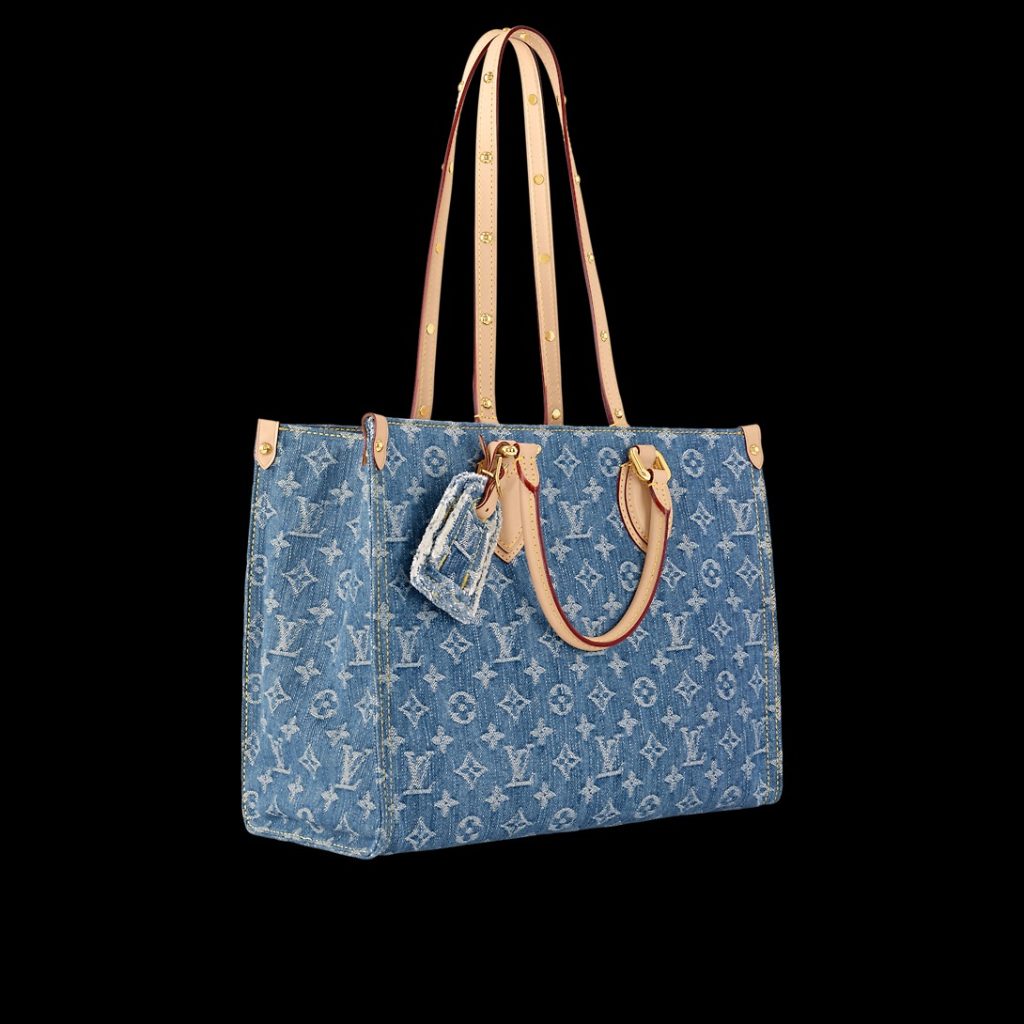 Louis Vuitton OnTheGo MM Denim Blue For Women M46871 – 13.8 Inches / 35 Cm