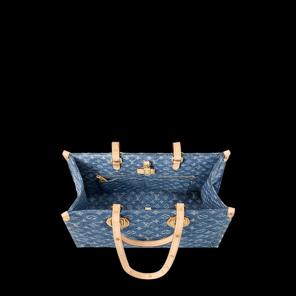 Louis Vuitton OnTheGo MM Denim Blue For Women M46871 – 13.8 Inches / 35 Cm