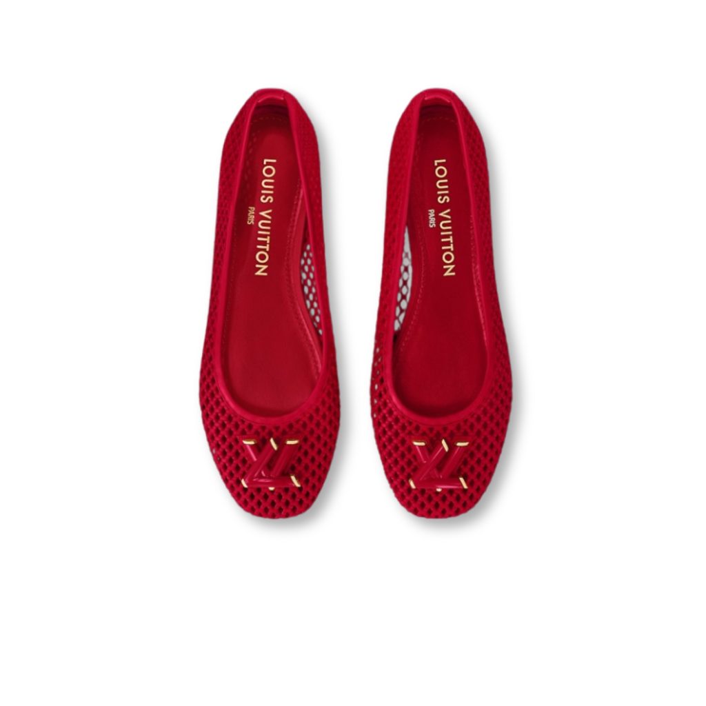 Louis Vuitton Shake Flat Ballerina Cerise Red For Women 1ACYBI