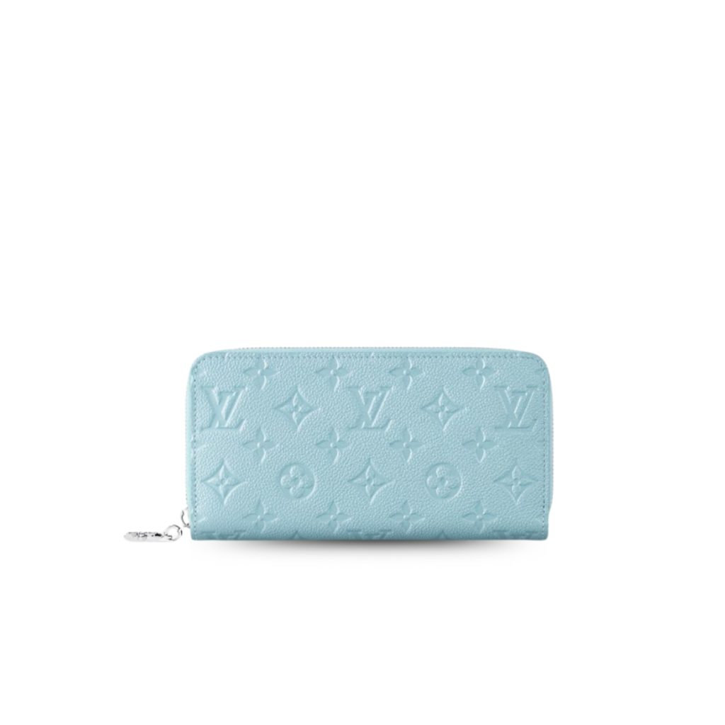 Louis Vuitton Zippy Wallet Azur Frost For Women 7.7in/20cm M12680