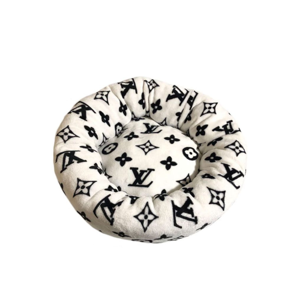 Louis Vuitton Bed Round White For Pet