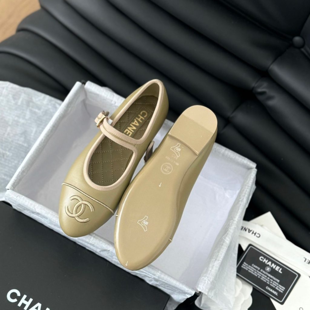 Chanel Mary Janes 24SS Yellow For Women