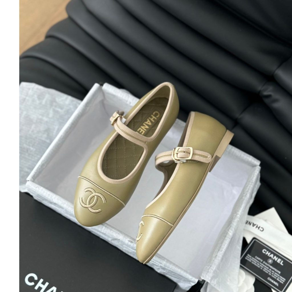 Chanel Mary Janes 24SS Yellow For Women