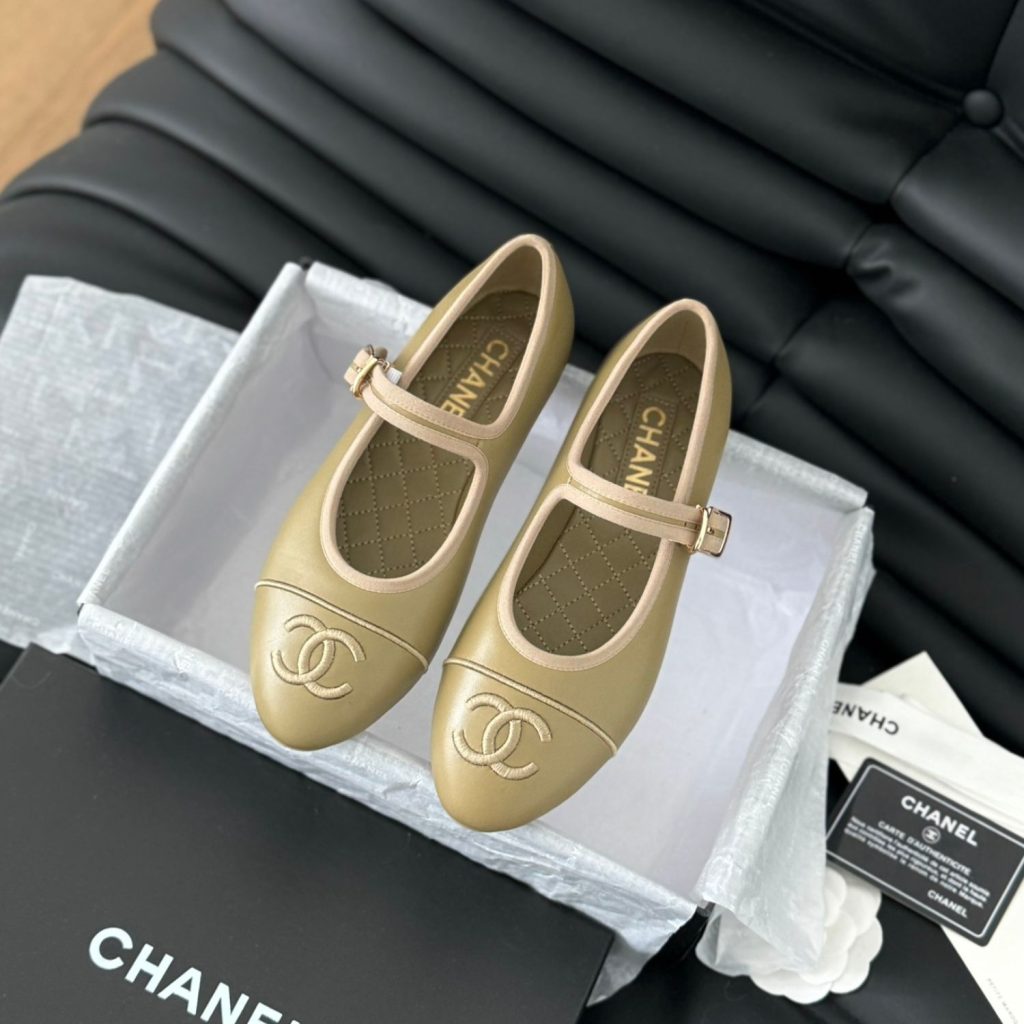 Chanel Mary Janes 24SS Yellow For Women