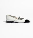 Chanel Mary Janes White And Black For Women – G45280 B15786 NT981