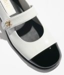 Chanel Mary Janes White And Black For Women – G45280 B15786 NT981