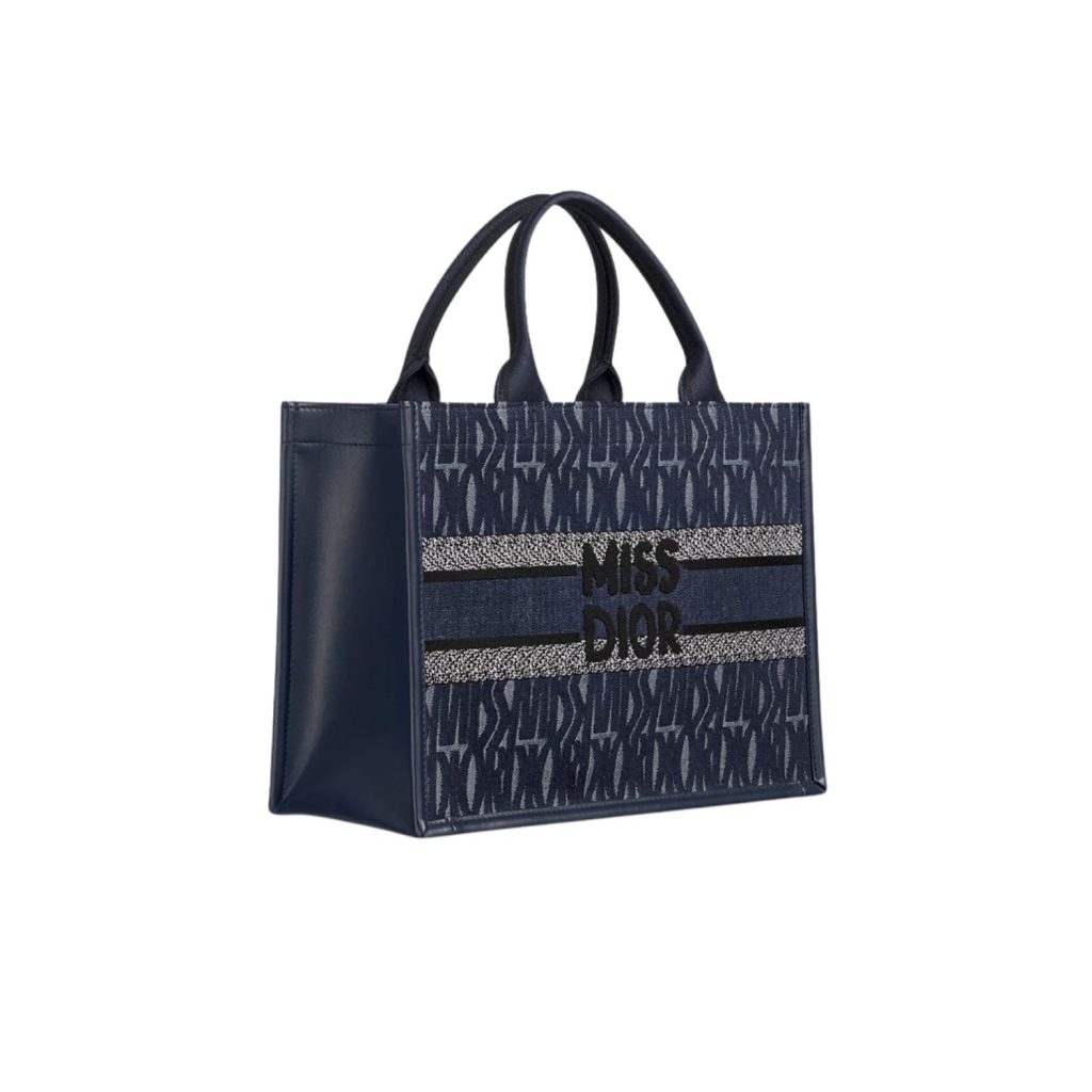 Dior Medium Book Tote Bag Blue Denim For Women 36.5cm/14.5in – M1324CZCH_M49E