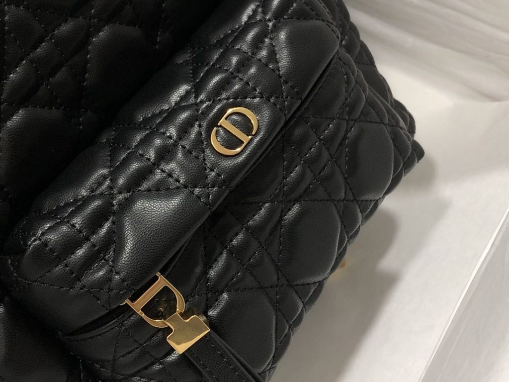 Mini Dior Backpack Cannage Black For Women‎ 12 in/ 31.5 cm CD