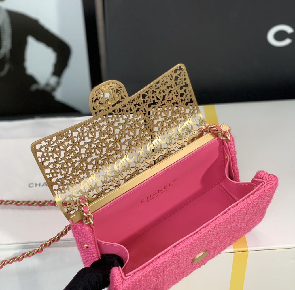 Mini Evening Bag Light Pink/Pink/Balck For Women 4.7 in / 12 cm  AS3526 B09388 NL020