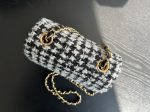 Chanel Mini Flap Bag With Handle White For Women 6.6 in / 17 cm AS3648