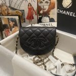 Chanel Mini Messenger Bag Balck For Women 7.4 in / 19 cm