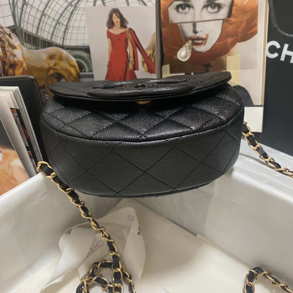 Chanel Mini Messenger Bag Balck For Women 7.4 in / 19 cm