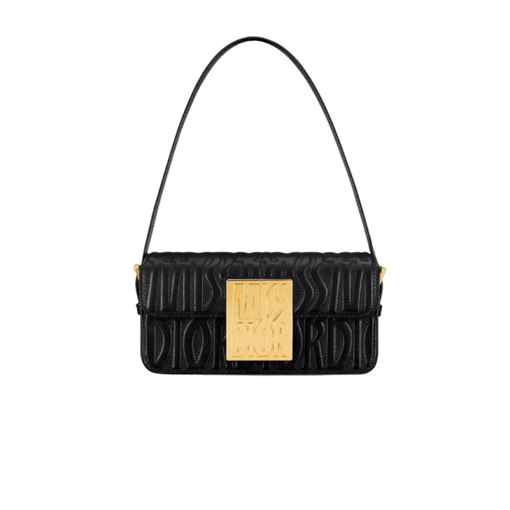 Miss Dior Flap Bag Black For Women 22cm/8.5in – M2610UBOS_M900