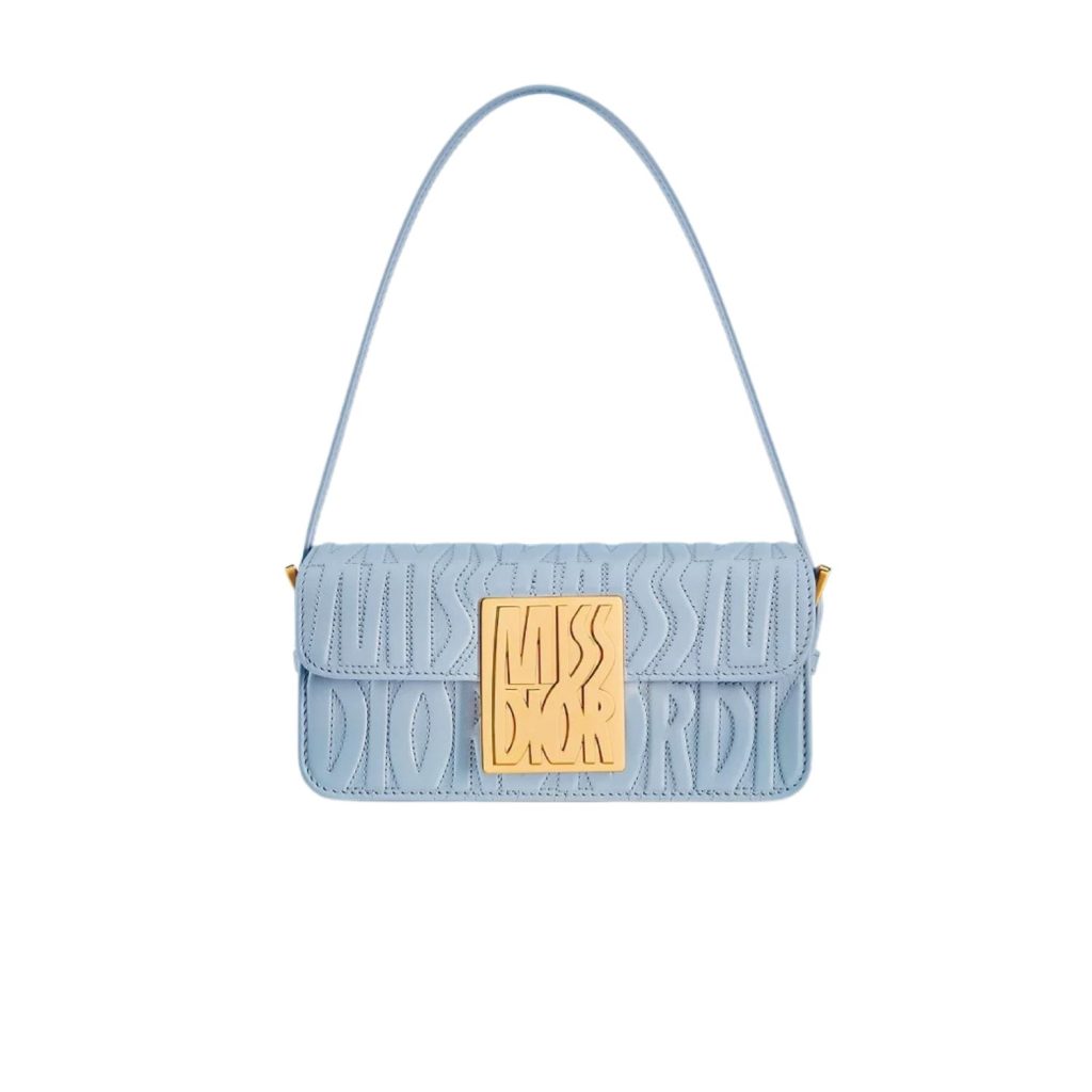 Miss Dior Flap Bag Pale Blue For Women 22cm/8.5in – M2610UBOS_M23B