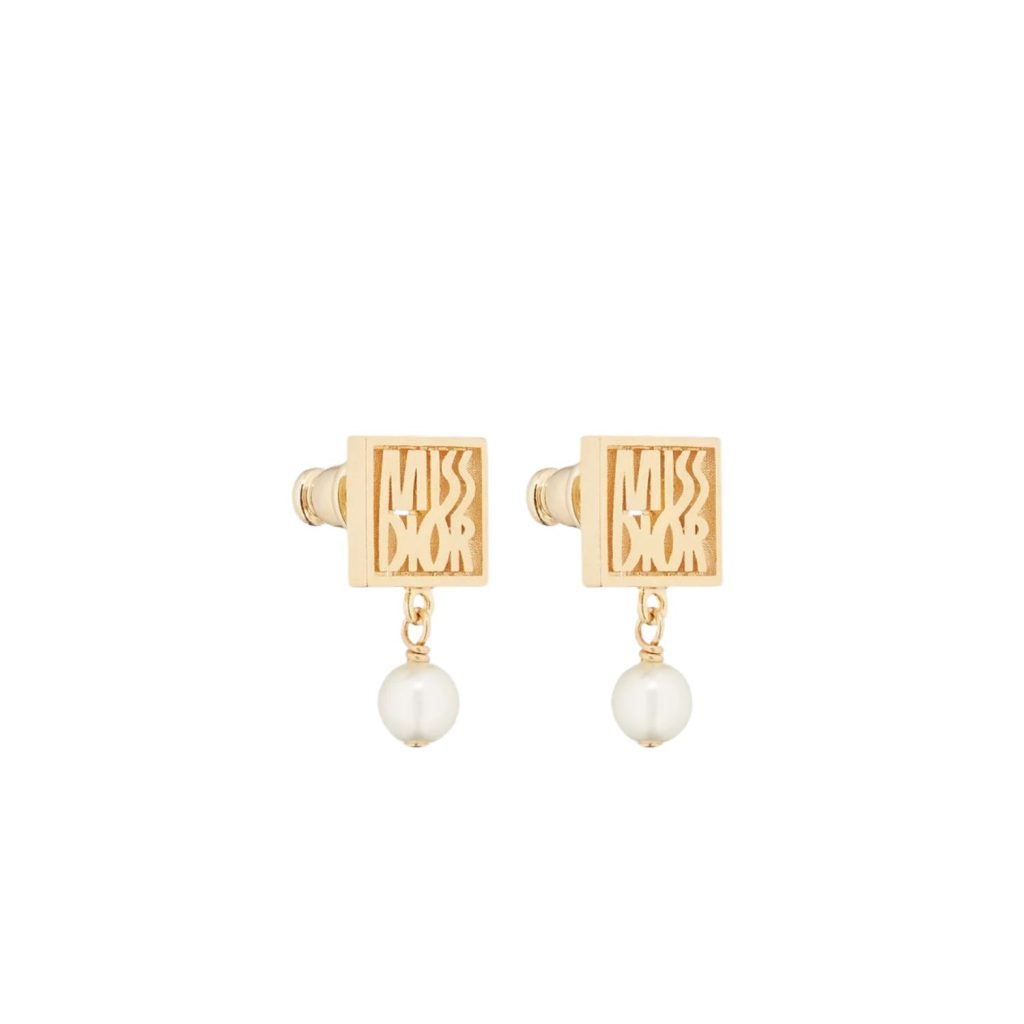 Miss Dior Earrings Gold For Women – E3559WOMRS_D301