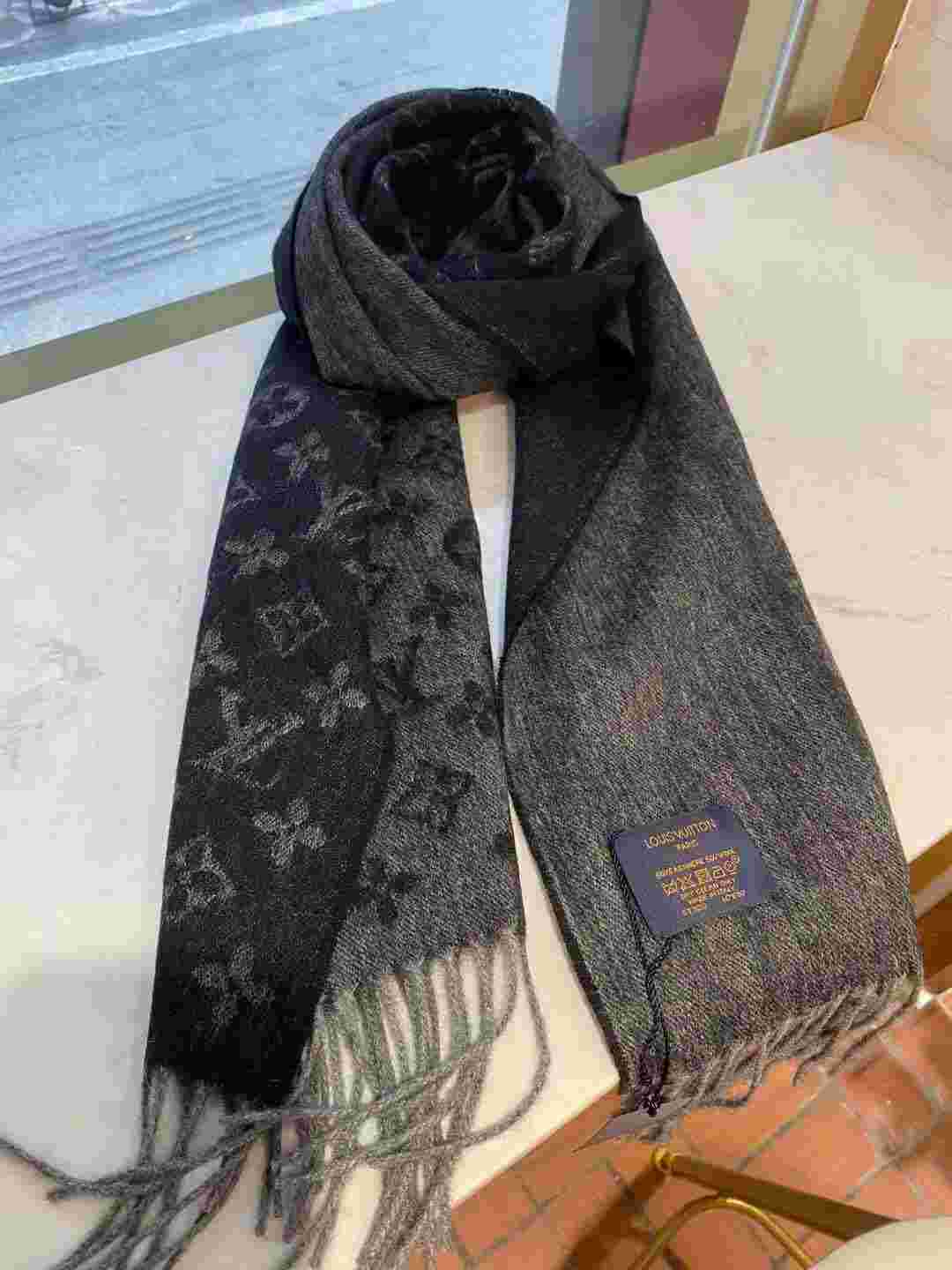 Monogram Gradient Scarf Black For Women M71607