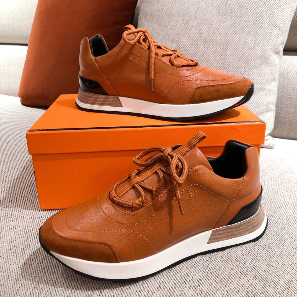 Hermes Miles Sneaker Brown For Men