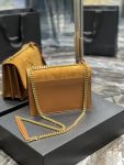 Saint Laurent Sunset Medium Chain Bag Brown For Women 9.8in/22cm YSL