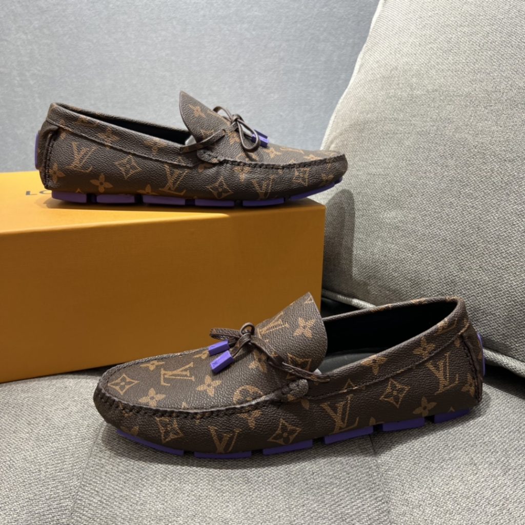 Louis Vuittion LV Driver Moccasin Brown For Men LV 1AAF2A