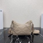 Padded Hobo Bag Beige/Green For Women 9.5 in / 24 cm 1BC151_RDJN_F0F24_V_O1O