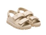 Prada Padded Nappa Sandals Beige For Women 0.8 in/ 2cm 1X721M_038_F0F24_F_020