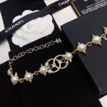 Chanel Pearl And Star Bracelet Gold Tone For Women