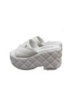 Chanel Platform Slide White For Women 2.5in/8cm