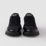 Prada Prax 01 Re-Nylon And Brushed Leather Sneakers Blue/Black For Men 2EE369_3LF5_F0713_F_G000