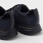 Prada Prax 01 Re-Nylon And Brushed Leather Sneakers Blue/Black For Men 2EE369_3LF5_F0713_F_G000