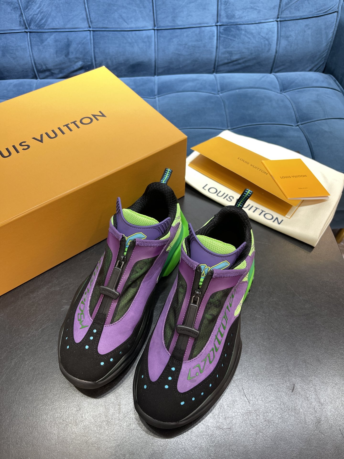 Louis Vuittion Millenium Sneaker Purple For Men LV 1A9IEK