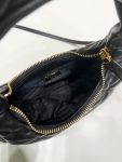 Quilted Nappa Shoulder Bag In Black For Women 8.3in/ 21cm