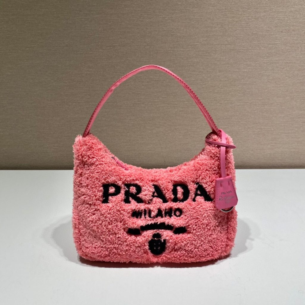 Re-Edition 2000 Terry Mini-Bag In Pink For Women 8.6in/ 22cm 1NE515_2DXO_F046J